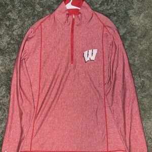 Antigua Red Logo Pullover